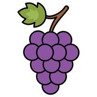 uvas que podem facilmente modificar ou editar vetor