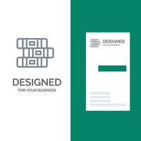 caderno de educação design de logotipo cinza estacionário e modelo de cartão de visita vetor