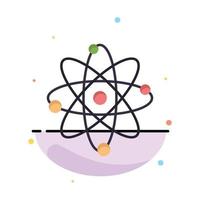 cor plana de modelo de logotipo de negócios de laboratório de energia atômica vetor