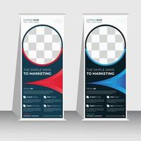 roll up banner design vetor