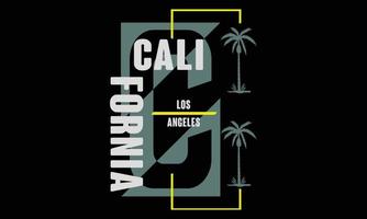 design de t-shirt califórnia los angeles. vetor