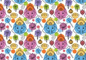 Vetores de padrões Ganesha grátis