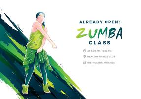 Ilustração de zumba vetor livre legal