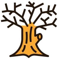 ícone de clipart de árvore vetor
