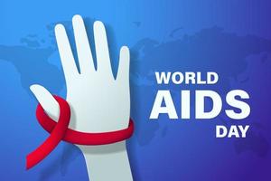 ilustração vetorial do dia mundial da aids vetor