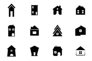 conjunto de design de ícone de vetores em casa