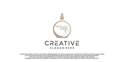 design de logotipo de perfume com vetor premium exclusivo