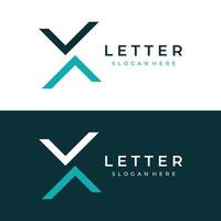 elemento de logotipo abstrato de design criativo letra inicial x geometria ou monograma em estilo moderno logotipo para negócios, identidade, empresa, vetor