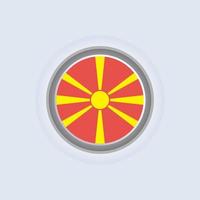 ilustração do modelo de bandeira da macedônia vetor