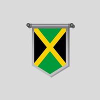 ilustração do modelo de bandeira da jamaica vetor