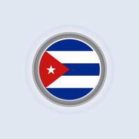 ilustração do modelo de bandeira de cuba vetor