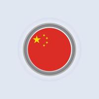 ilustração do modelo de bandeira da china vetor