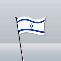 ilustração do modelo de bandeira de israel vetor