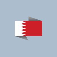 ilustração do modelo de bandeira do Bahrein vetor