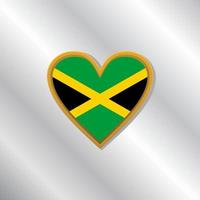 ilustração do modelo de bandeira da jamaica vetor