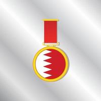 ilustração do modelo de bandeira do Bahrein vetor