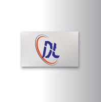 vetor de design de logotipo dl criativo