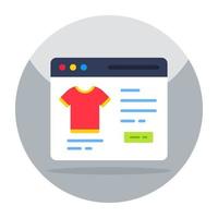 ícone de design moderno de compras online vetor