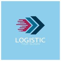 logística logotipo ícone ilustração vector design distribuição símbolo entrega de bens economia finanças