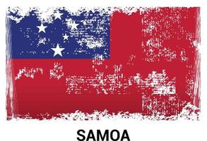 vetor de design de bandeiras de samoa