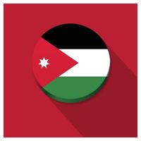 vetor de design de bandeira da jordânia