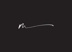 m logotipo da empresa de design vetor