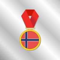 ilustração do modelo de bandeira da noruega vetor