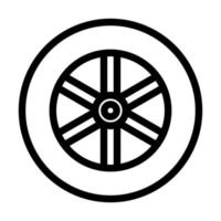design de ícone de roda vetor