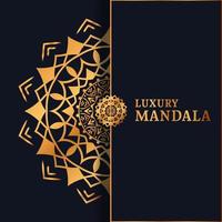 design de mandala de ouro ornamental de luxo vetor