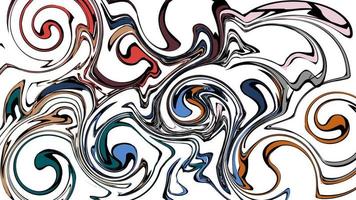fundo abstrato multicolorido de várias linhas e bandas de ondas de salpicos e rajadas de energia elétrica mágica cintilante. textura. ilustração vetorial vetor