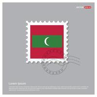 vetor de design de bandeira maldivas