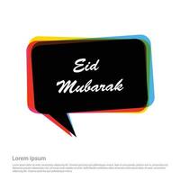 eid mubarak deisgn com tipografia e vetor de design criativo