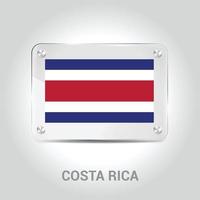 vetor de cartão de design do dia da independência da costa rica