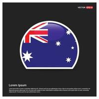 vetor de design de bandeira da austrália