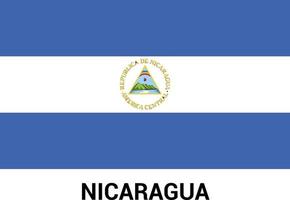 vetor de design de bandeiras da nicarágua