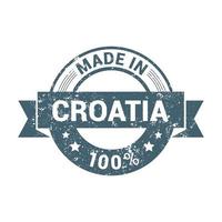 vetor de design de selo da croácia
