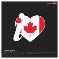 vetor de design de bandeira do canadá