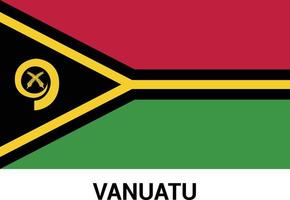vetor de design de bandeira de vanuatu
