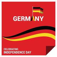 vetor de design do dia da independência da alemanha