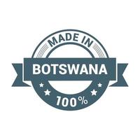 vetor de design de selo de botswana