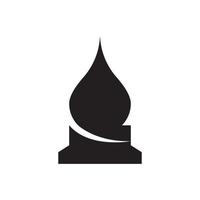 símbolo islâmico e vetor de logotipo