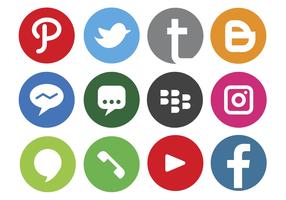 Logotipo de mídia social vetor