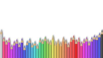 lápis de cor em branco vetor