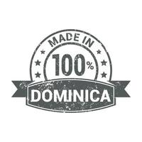 vetor de design de selo dominica
