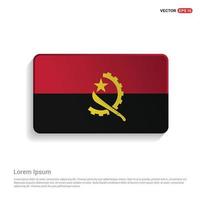 vetor de design de bandeira de angola