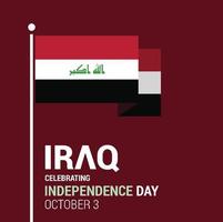 vetor de design do dia da independência do iraque