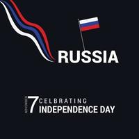 vetor de design do dia da independência da rússia