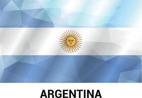 vetor de design de bandeira argentina