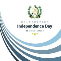 vetor de design do dia da independência da guatemala