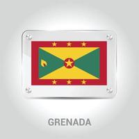 vetor de design de bandeira de granada
